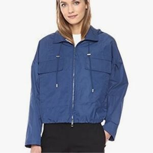 Theory Women's Cropped Anorak Active Twill Rain Jacket Medium